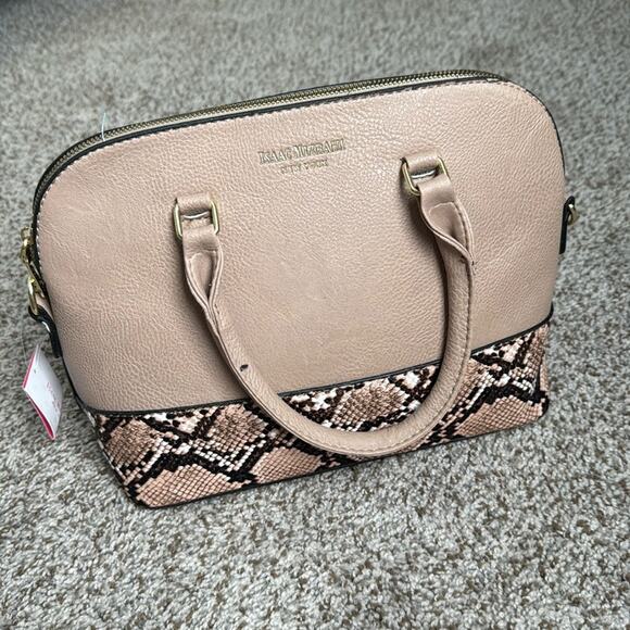 Isaac Mizrahi Women’s Tan Snakeskin Purse‎ Handbag - Picture 1 of 9